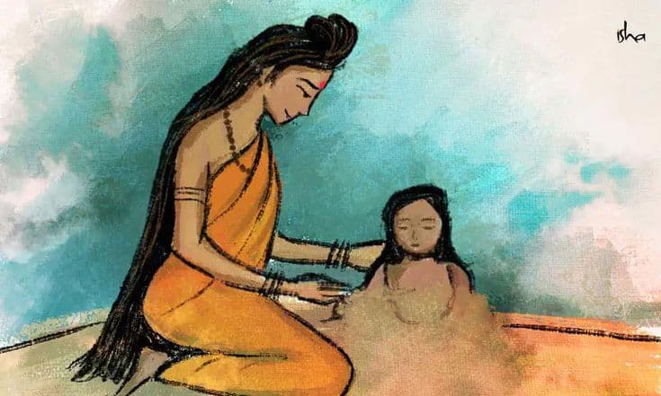 Divine image of Goddess Maa Parvati