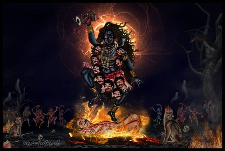Divine image of Goddess Maa Kali