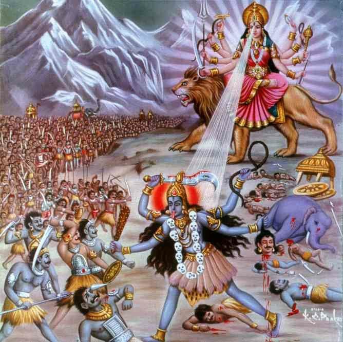 Divine image of Goddess Maa Durga
